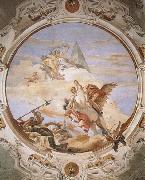 Giovanni Battista Tiepolo A Genius on Pegasus Banishing Time oil painting on canvas